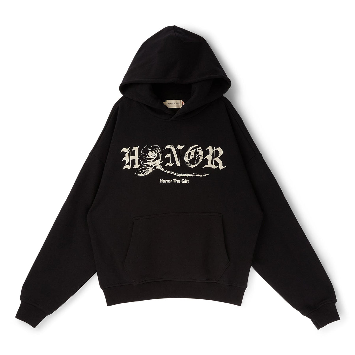 Honor The Gift Fallen Rose Hoodie (Black)