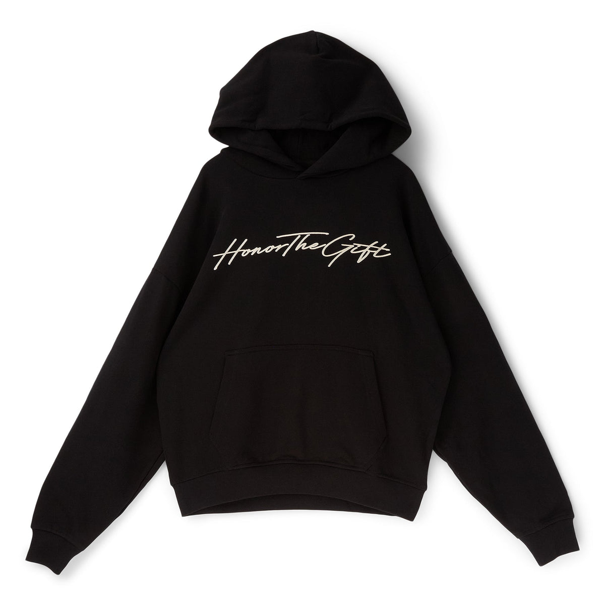 Honor The Gift Script Hoodie (Black)