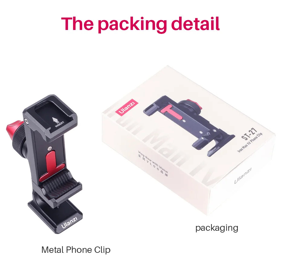 Ulanzi ST-27 Metal Phone Holder Clamp