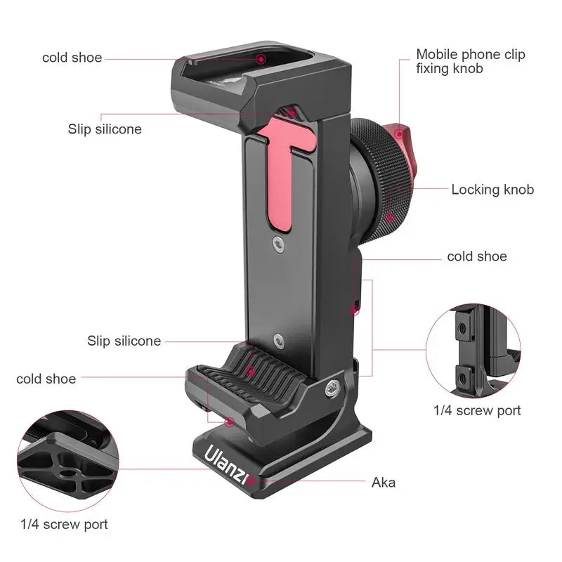 Ulanzi ST-27 Metal Phone Holder Clamp