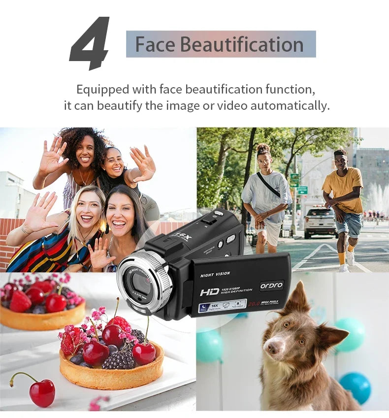 Ordro V12 Vlogging Camera