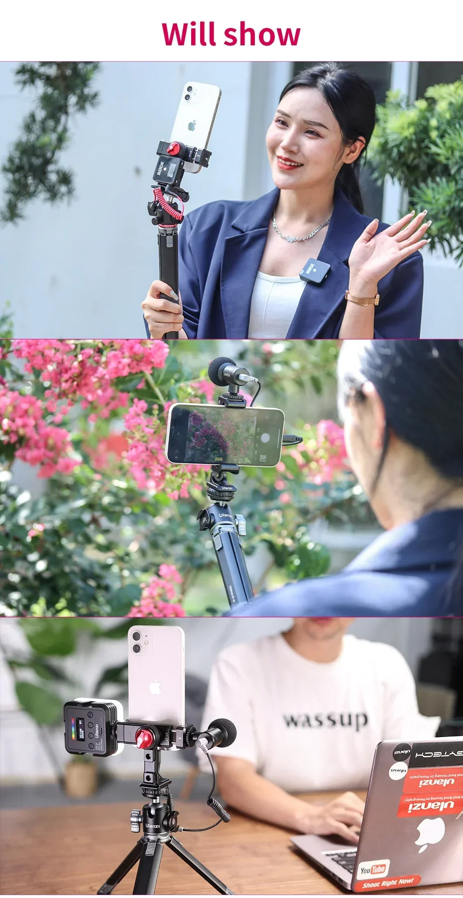Ulanzi ST-27 Metal Phone Holder Clamp