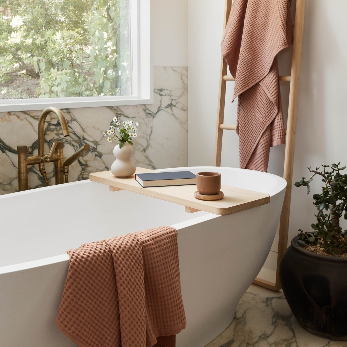 Hinoki Wood Bath Caddy
