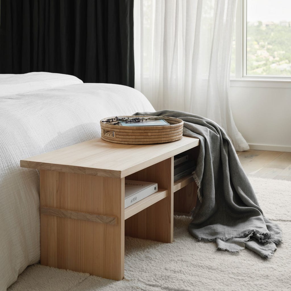 Hinoki Wood Bench