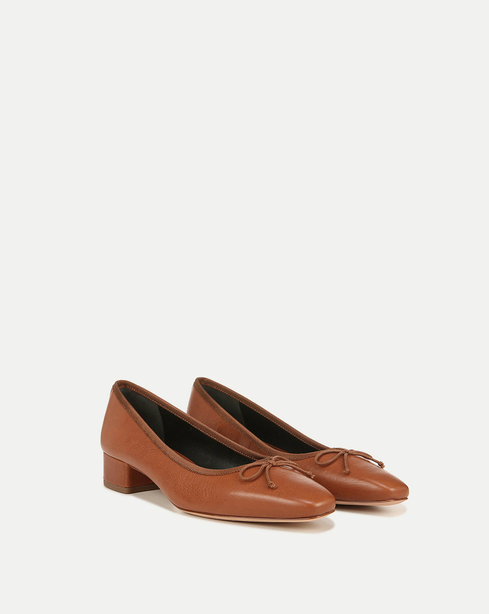 Cecile Leather Ballet Pump