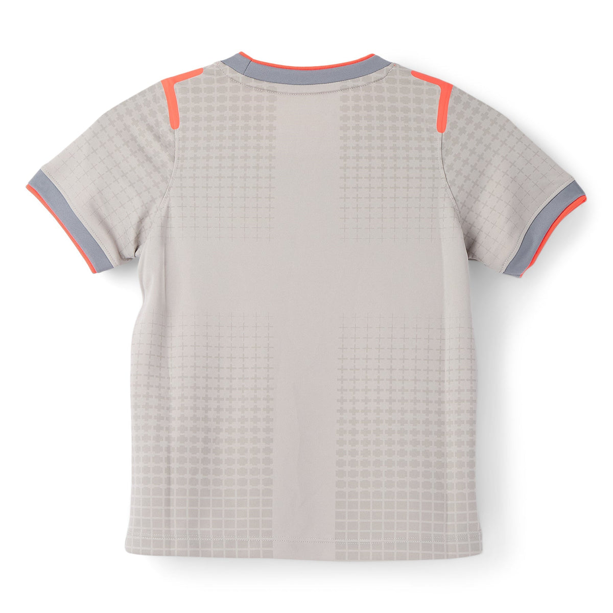 Nike x England x Palace Kids' Short-Sleeve Soccer Top (Pewter Grey/Bright Crimson)