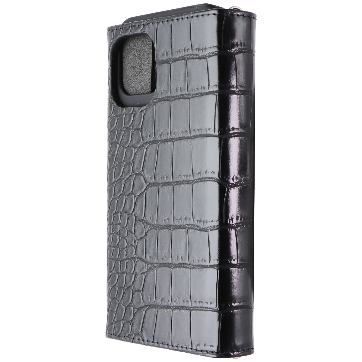 iDeal of Sweden Signature Clutch Case for iPhone 12 and 12 Pro - Jet Black Croco - New