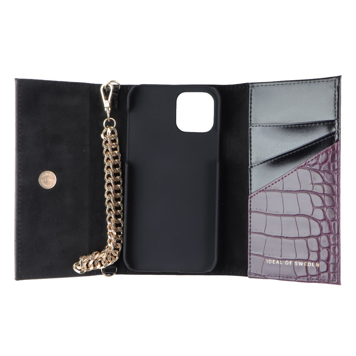 iDeal of Sweden Studio Clutch Wallet Case for Apple iPhone 12/12 Pro - Plum - New