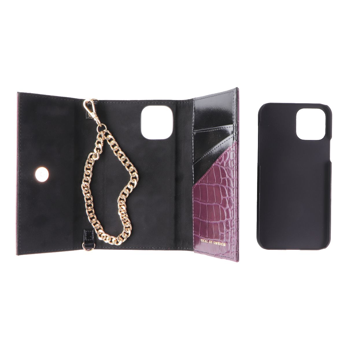 iDeal of Sweden Studio Clutch Wallet Case for Apple iPhone 12/12 Pro - Plum - New
