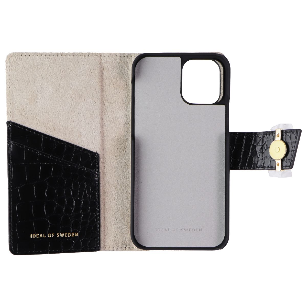 iDeal of Sweden Phone Wallet Case for Apple iPhone 12 and 12 Pro - Black - New