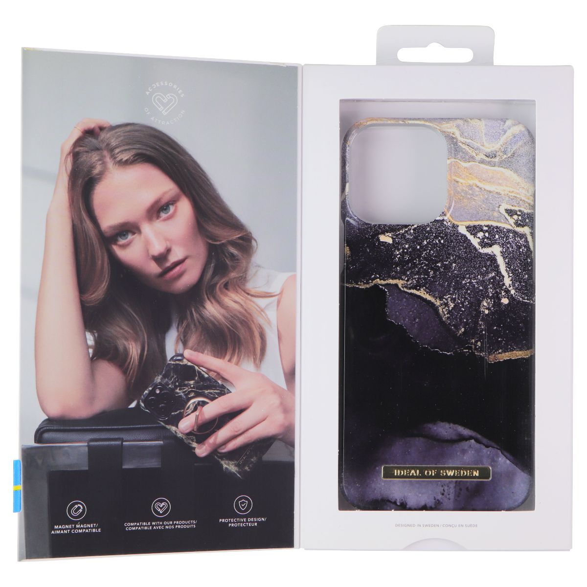 iDeal of Sweden Printed Case for iPhone 13 Pro Max - Golden Twilight Marble - New
