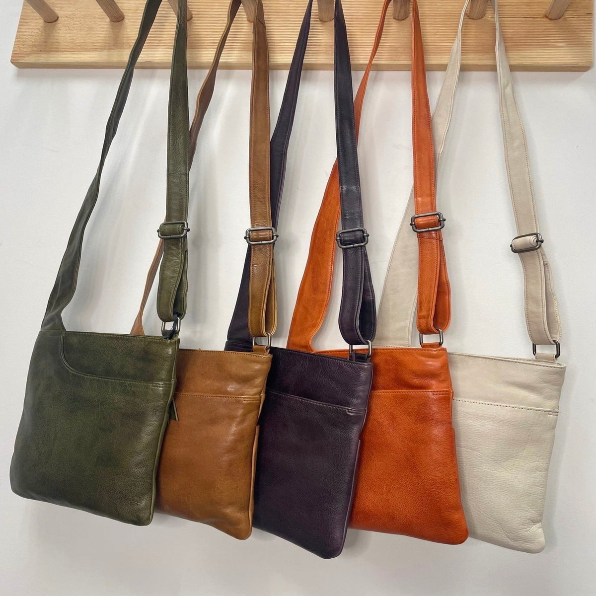 Athena Leather Crossbody Bag