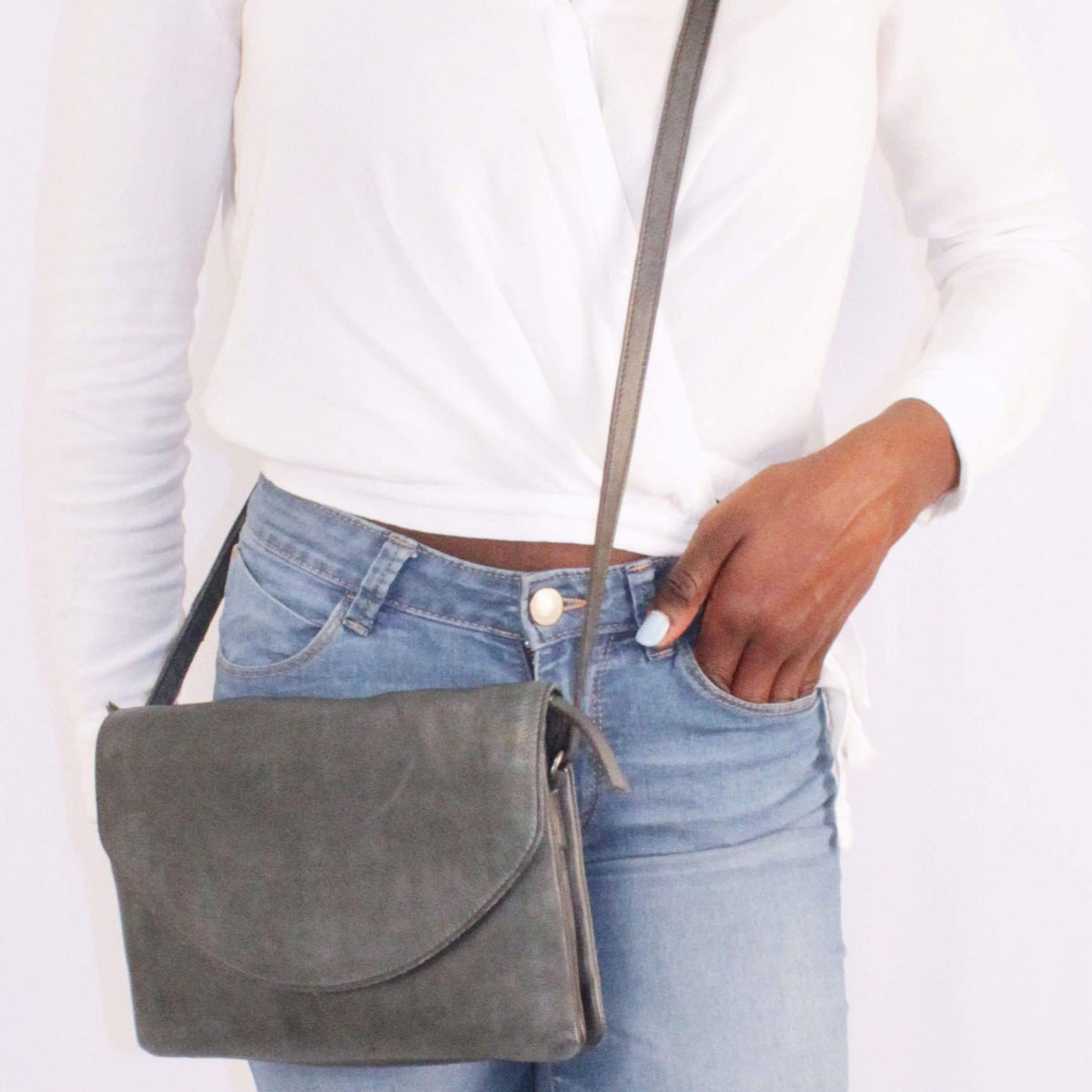 Marcus Leather Crossbody Bag