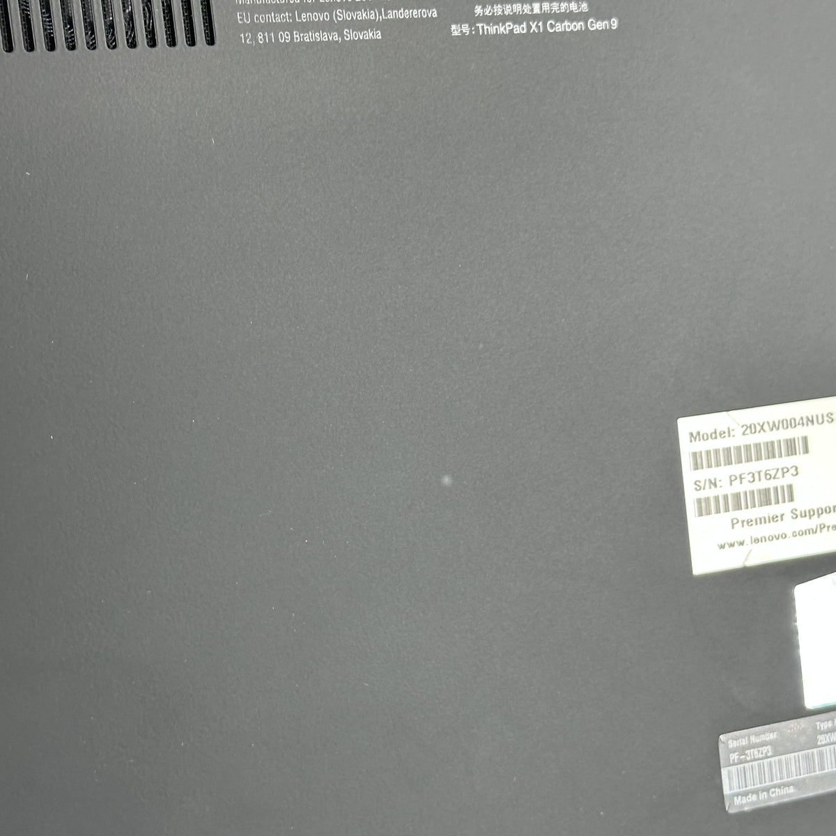 Lenovo ThinkPad X1 Carbon Gen 9 14 Black 3.0 GHz Intel Core i7 11th