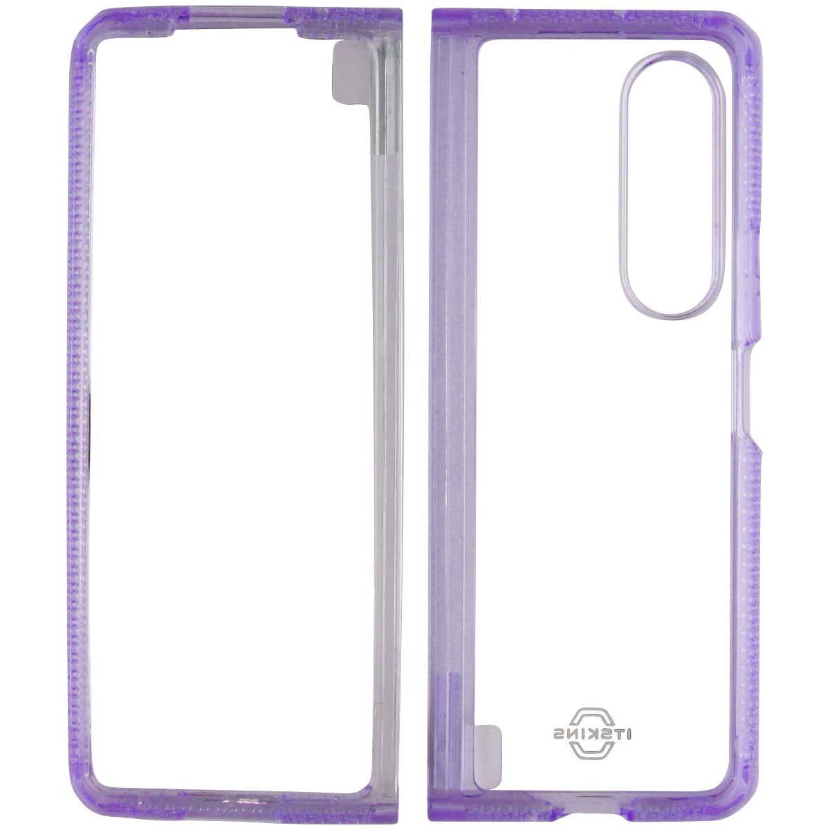 ITSKINS Hybrid R // Clear Case for Samsung Galaxy Z Fold3 5G - Lavender/Clear - New
