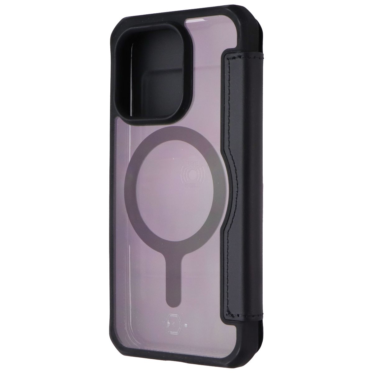 ITSKINS Hybrid_R // MagFolio Case for MagSafe for Apple iPhone 15 Pro - Black - New