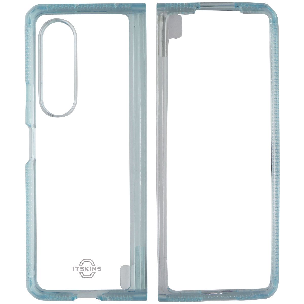 ITSKINS Hybrid R // Clear Case for Samsung Galaxy Z Fold3 5G - Light Blue/Clear - New