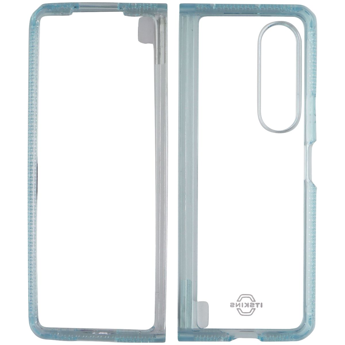 ITSKINS Hybrid R // Clear Case for Samsung Galaxy Z Fold3 5G - Light Blue/Clear - New