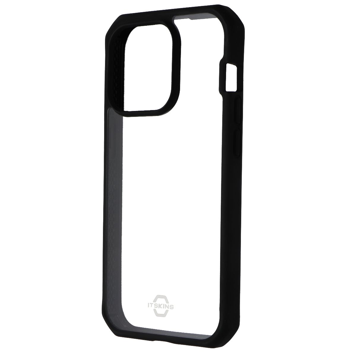 ITSKINS Hybrid_R Case for Apple iPhone 14 Pro - Clear / Solid Black - New