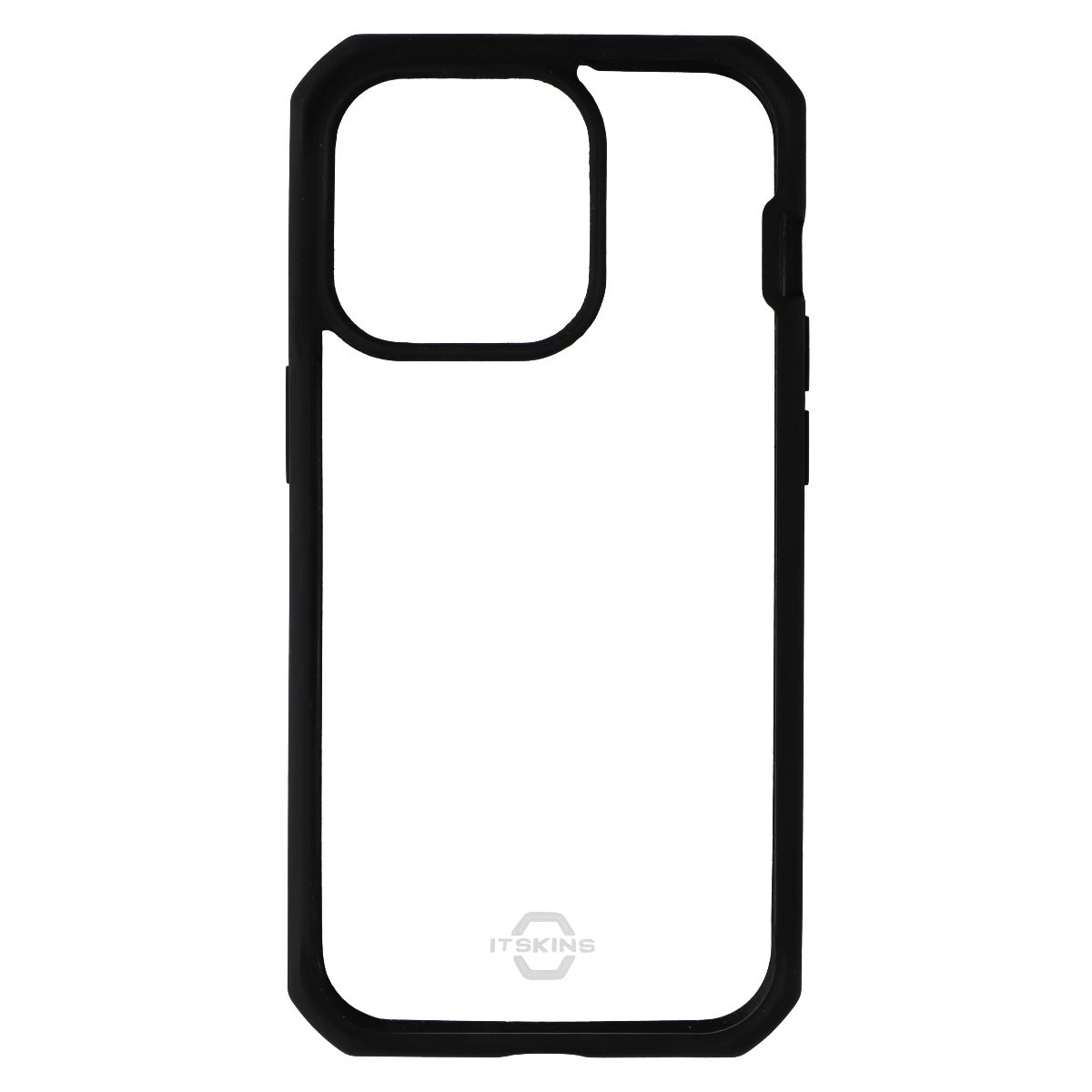 ITSKINS Hybrid_R Case for Apple iPhone 14 Pro - Clear / Solid Black - New