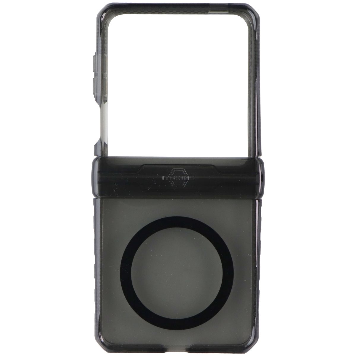 ITSKINS Hybrid R Clear Hinge Magnetic Case for Samsung Galaxy Z Flip7 - Smoke - New