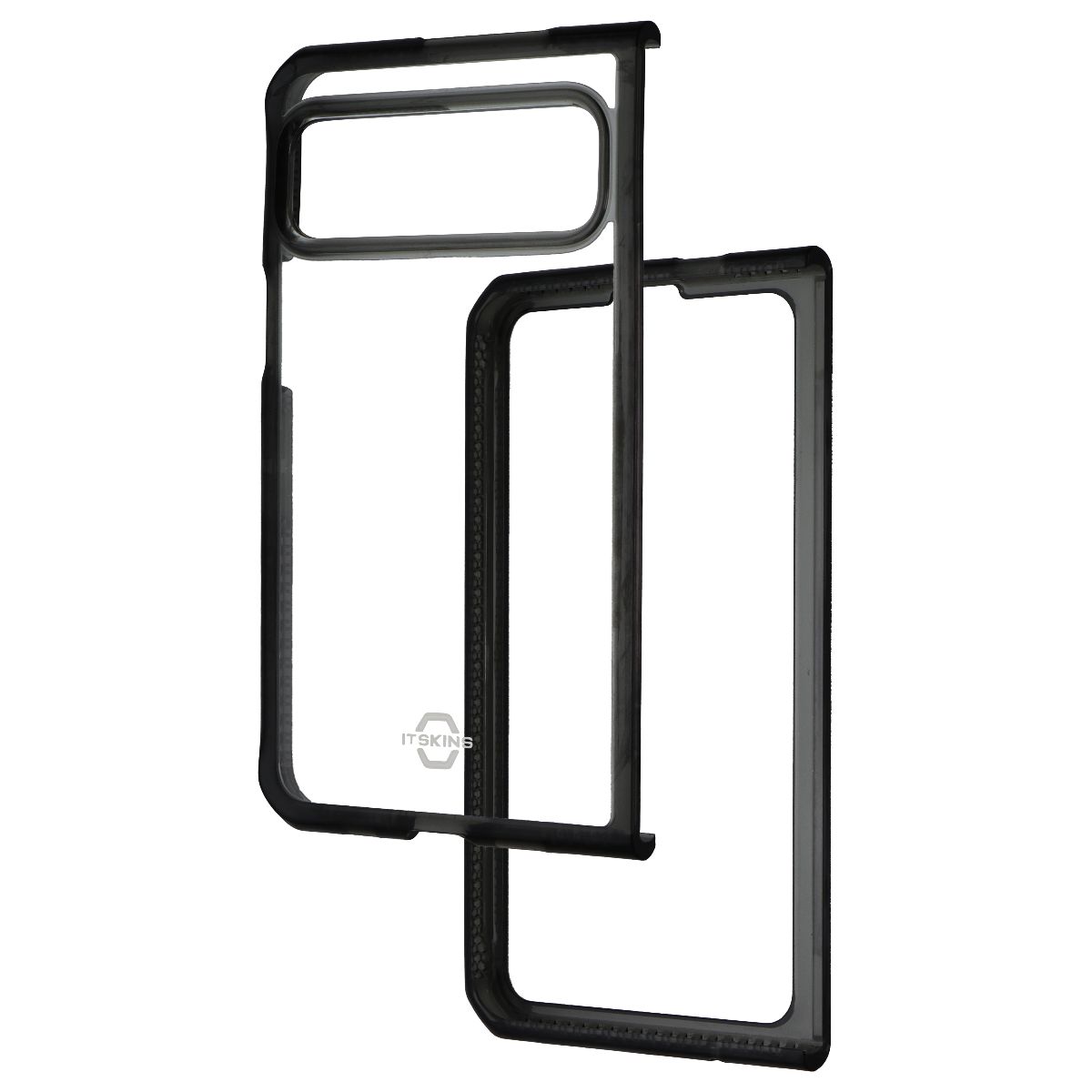 ITSKINS Hybrid_R Clear Case for Google Pixel Fold - Black/Transparent - New