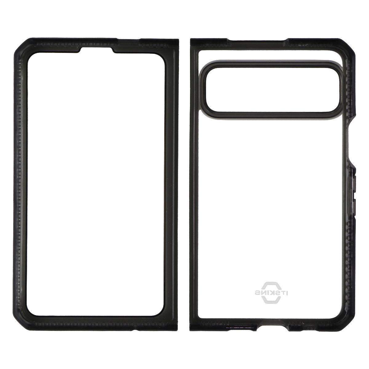 ITSKINS Hybrid_R Clear Case for Google Pixel Fold - Black/Transparent - New