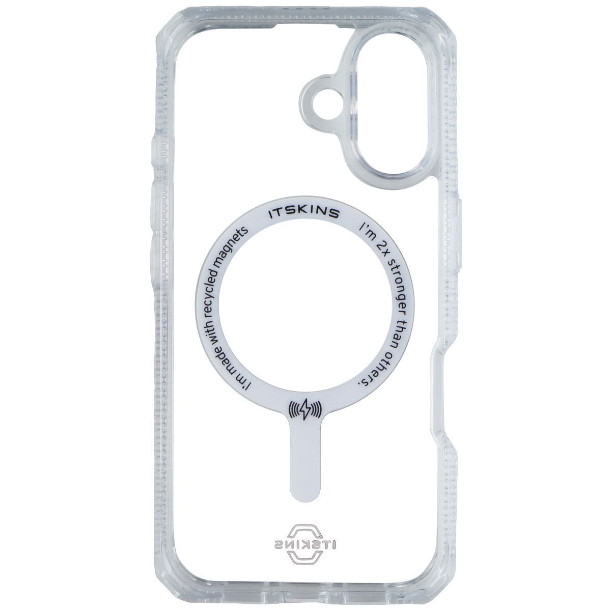 ITSKINS Hybrid_R // Mood Case for MagSafe for Apple iPhone 16 - Clear / Purple - New