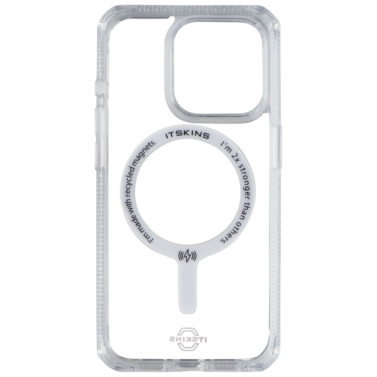 ITSKINS Hybrid__R Clear Series Case for MagSafe for Apple iPhone 15 Pro - Clear - New