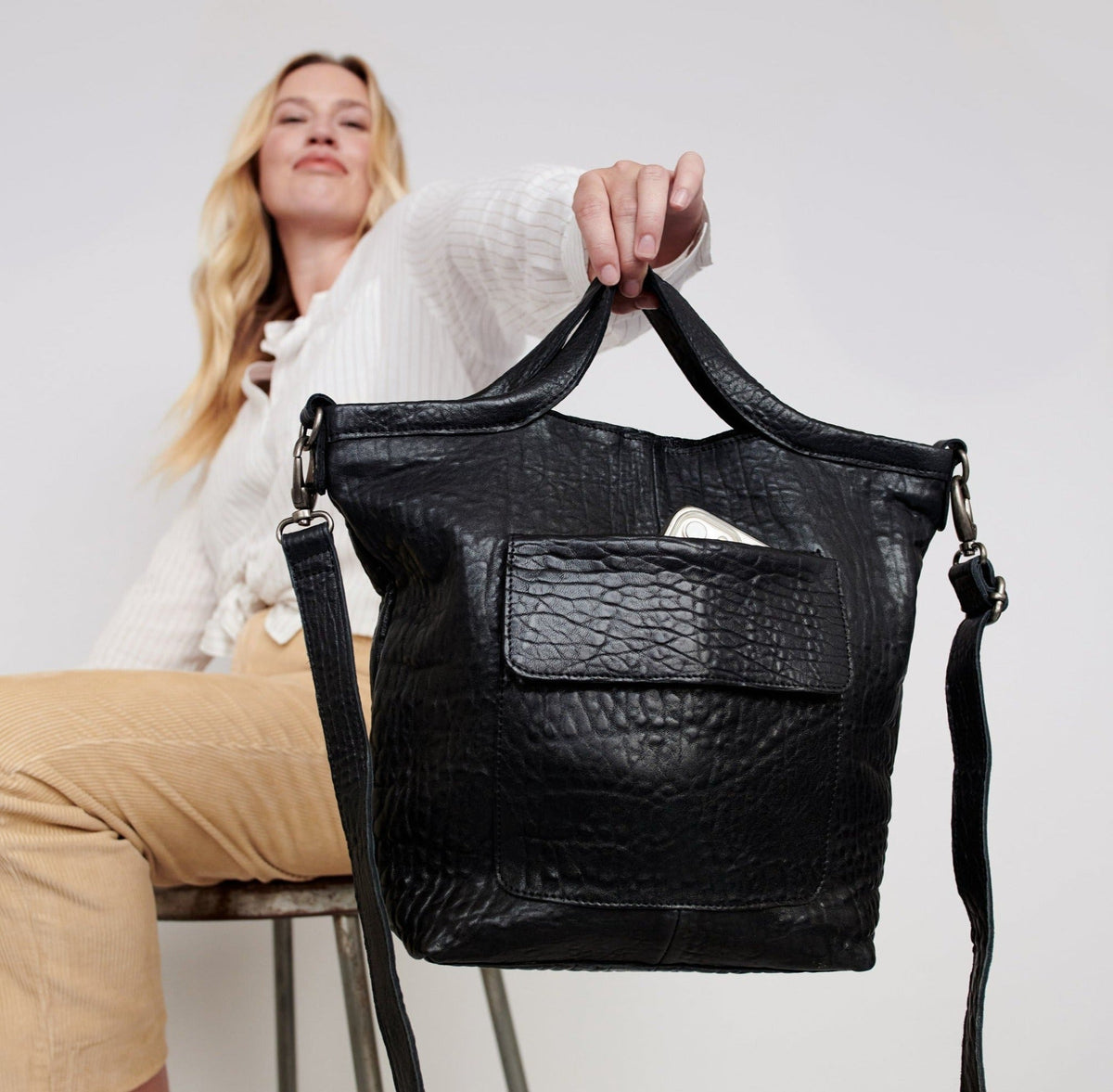 Bianca Leather Crossbody Bag