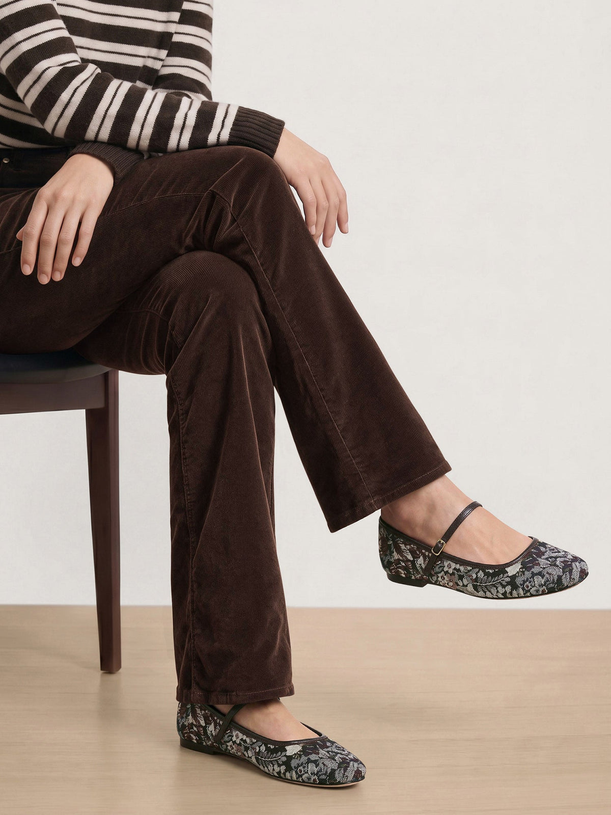 Ellie Brocade Flat