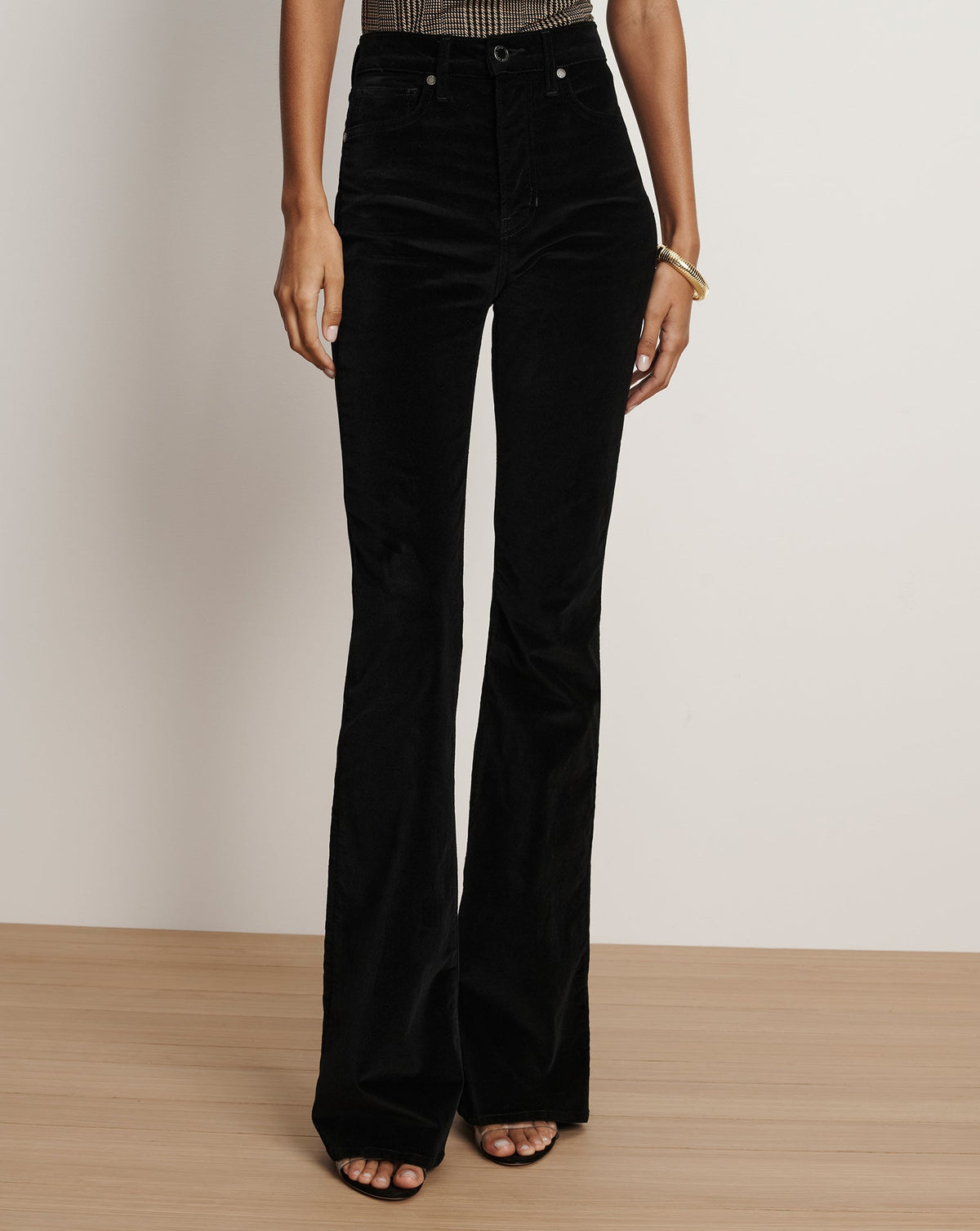 Beverly Velvet Skinny-Flare Pant