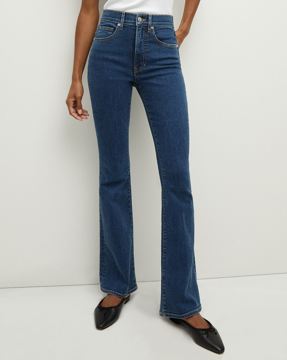 Beverly Loafer Length Skinny-Flare Jean