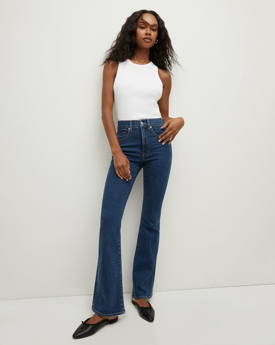 Beverly Loafer Length Skinny-Flare Jean