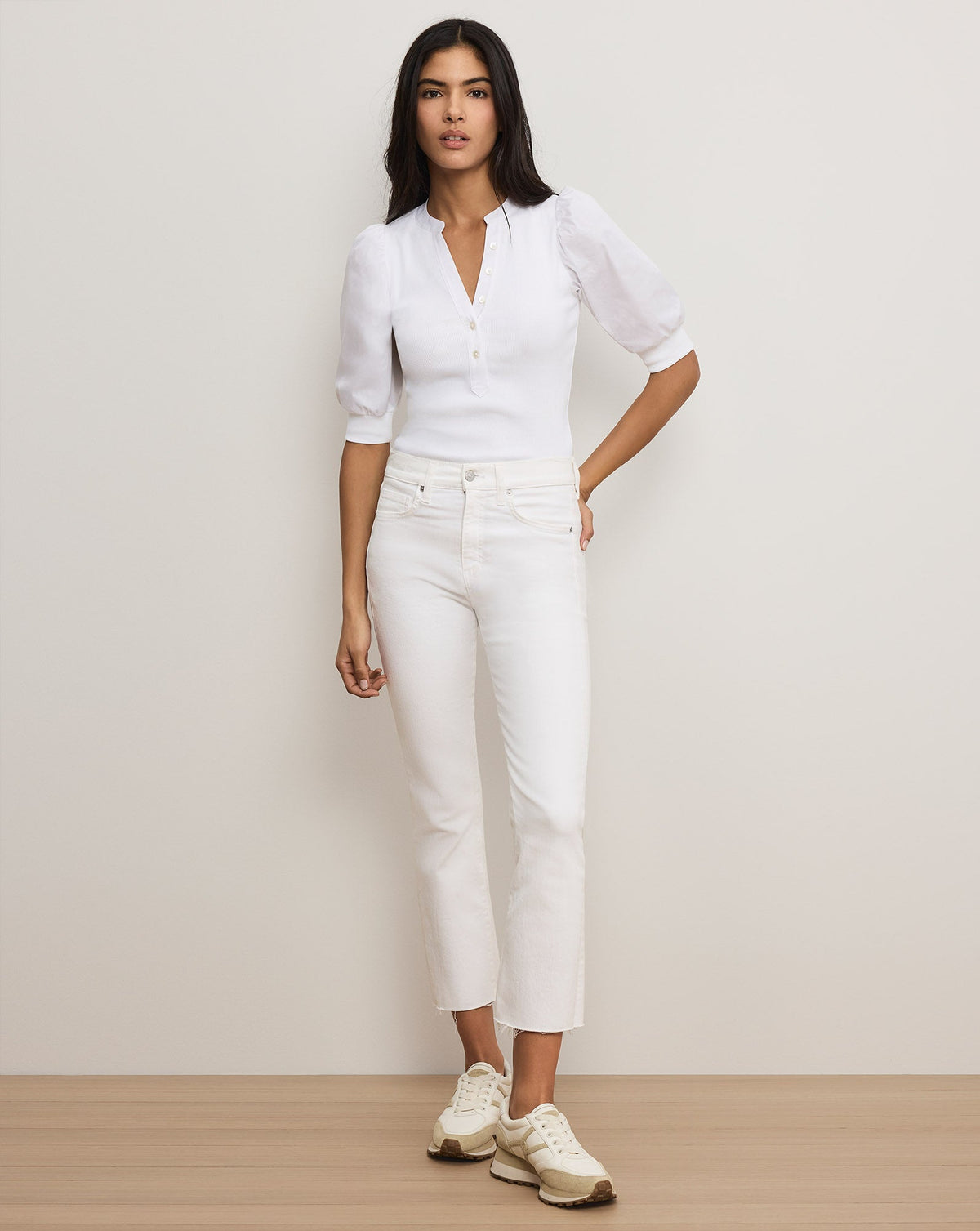Coralee Puff-Sleeve Top