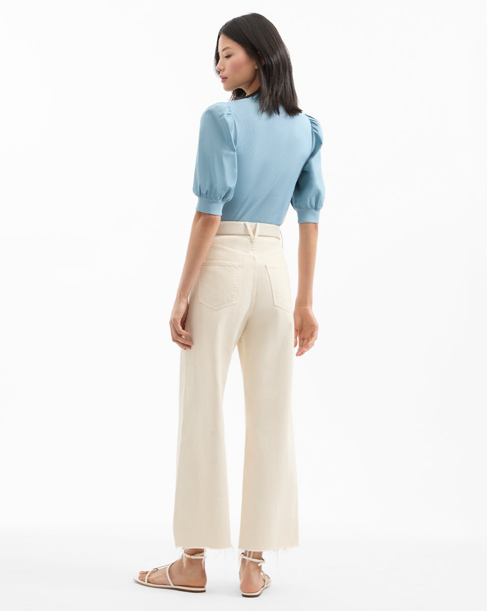 Coralee Puff-Sleeve Tee