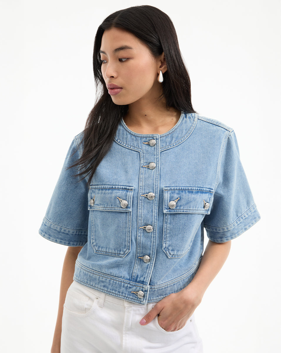 Elias Short Sleeve Denim Jacket