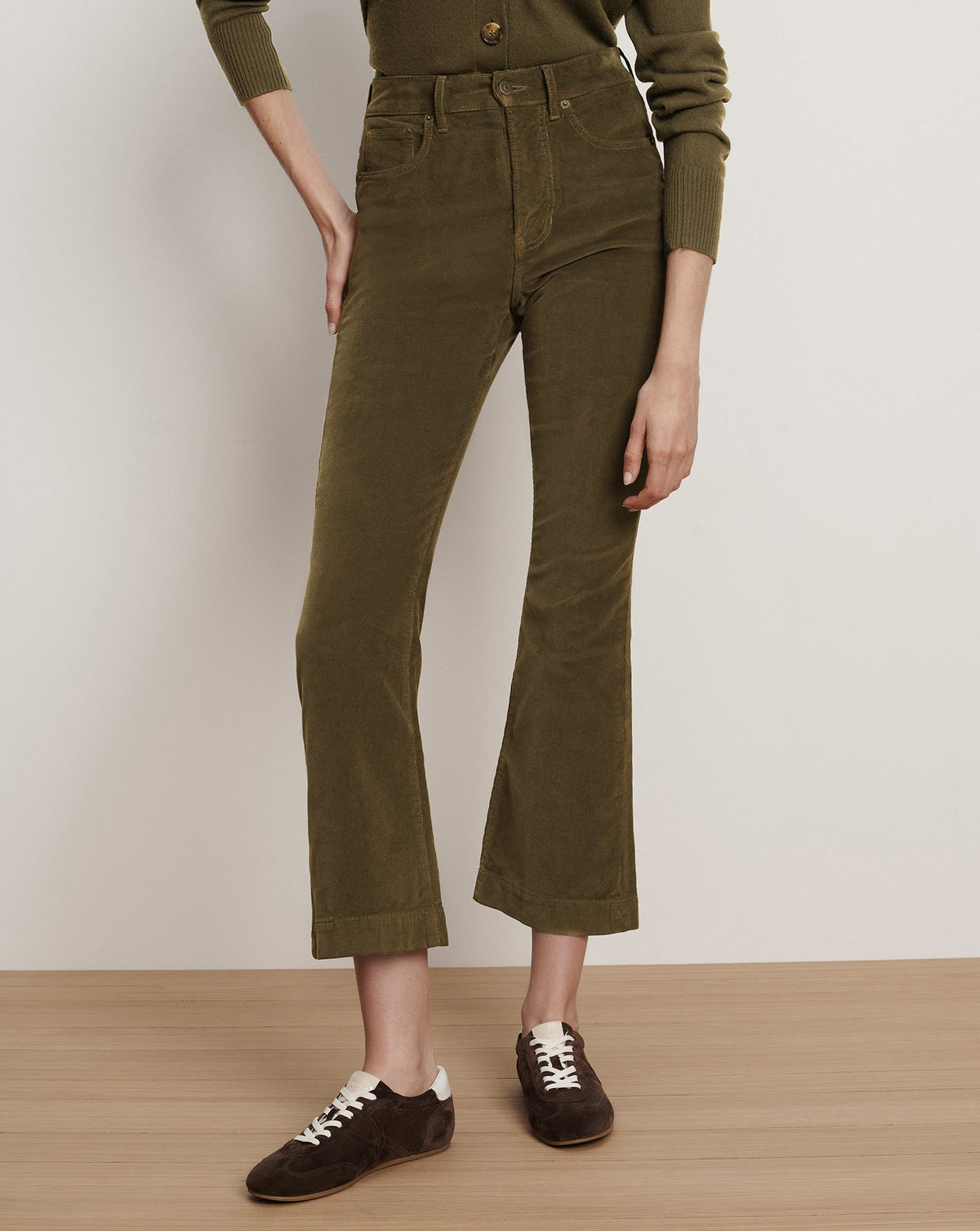 Carson Corduroy Kick-Flare Pant