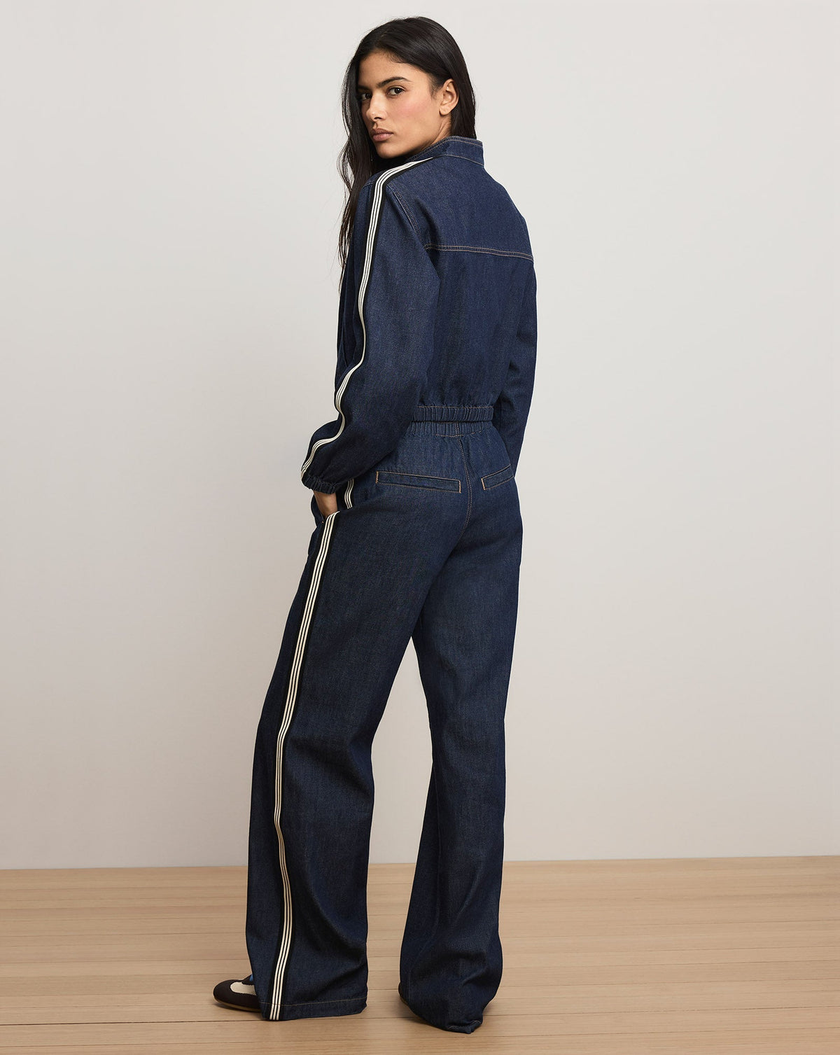 Gigi Denim Track Jacket