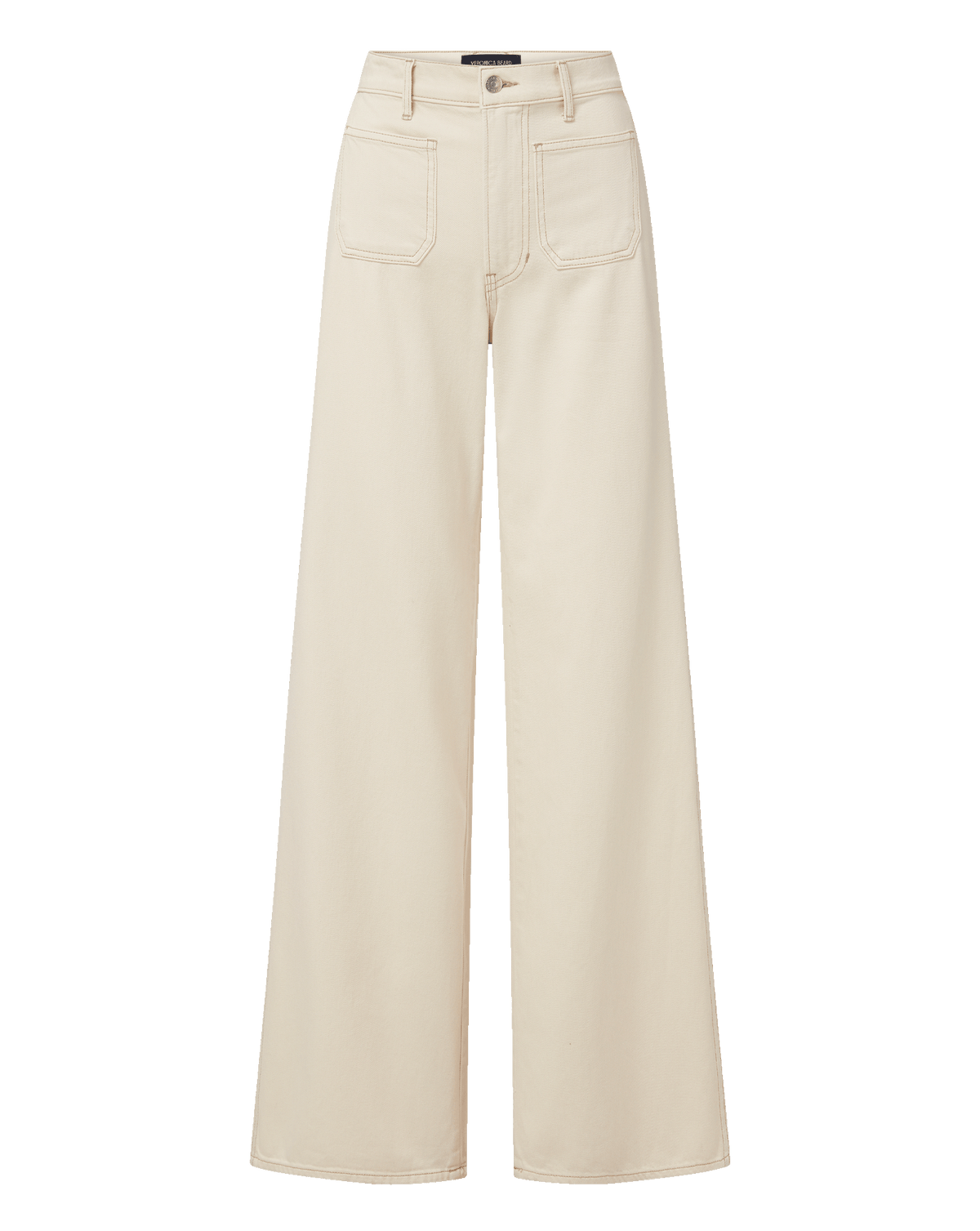 Kasey Patch-Pocket Wide-Leg Jean