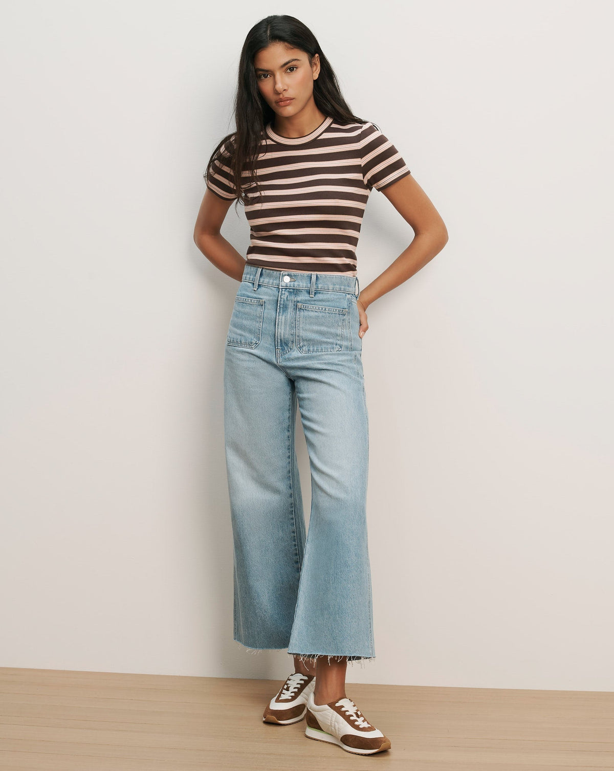 Pruitt Striped Ribbed T-Shirt