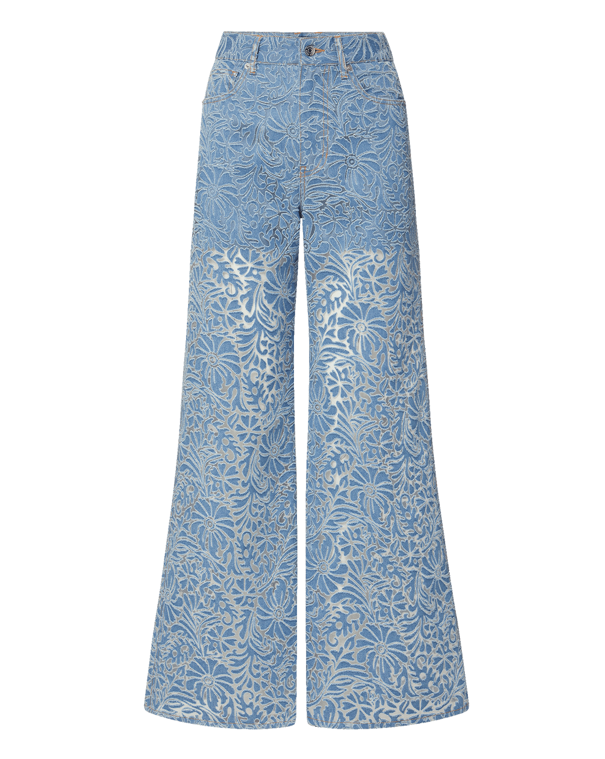 Taylor Burnout Wide-Leg Jean