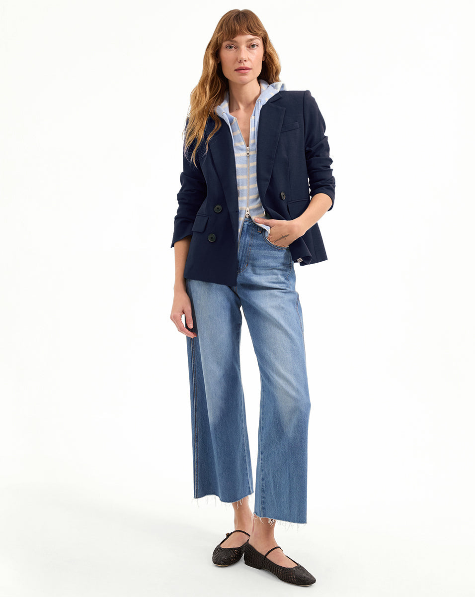 Ellie Woven-Leather Flat