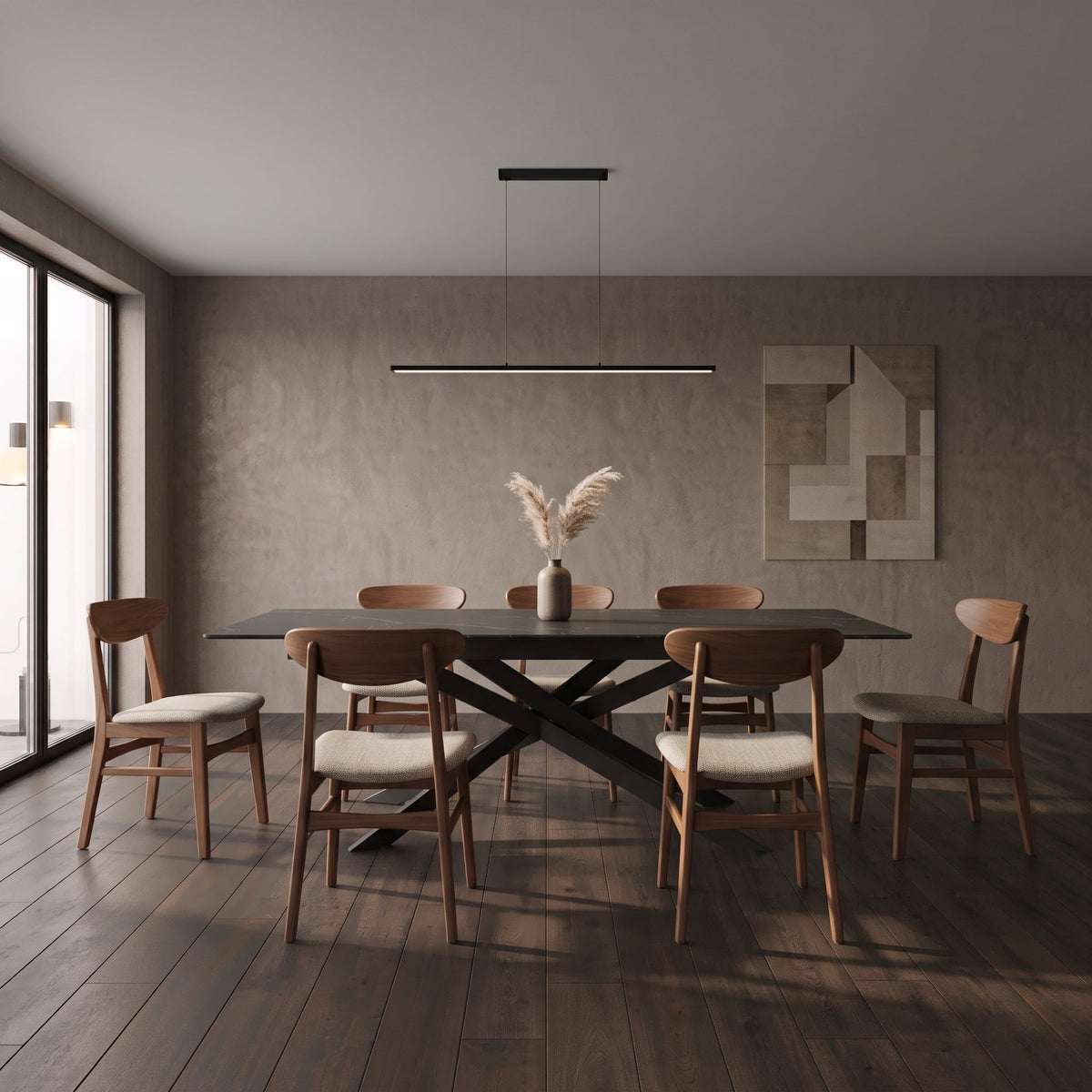 Kanso Sintered Stone Extending Dining Table