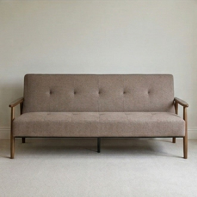 Oslo Mid-Century Modern Tufted Sofa Bed - Oatmeal