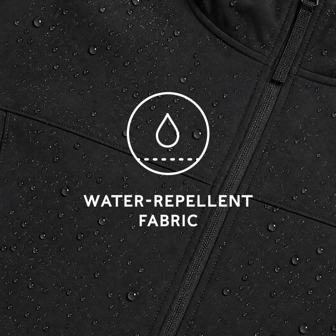 Keld Womens Long Shower Resistant Hooded Softshell Jacket - Black