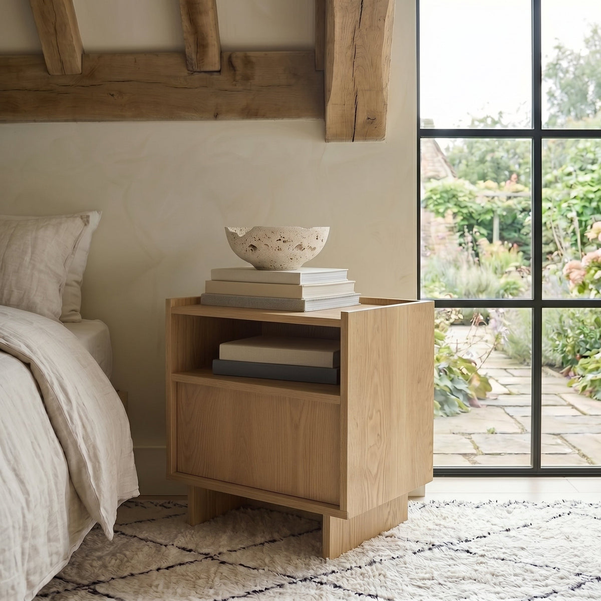 Kanso Oak Bedside Table