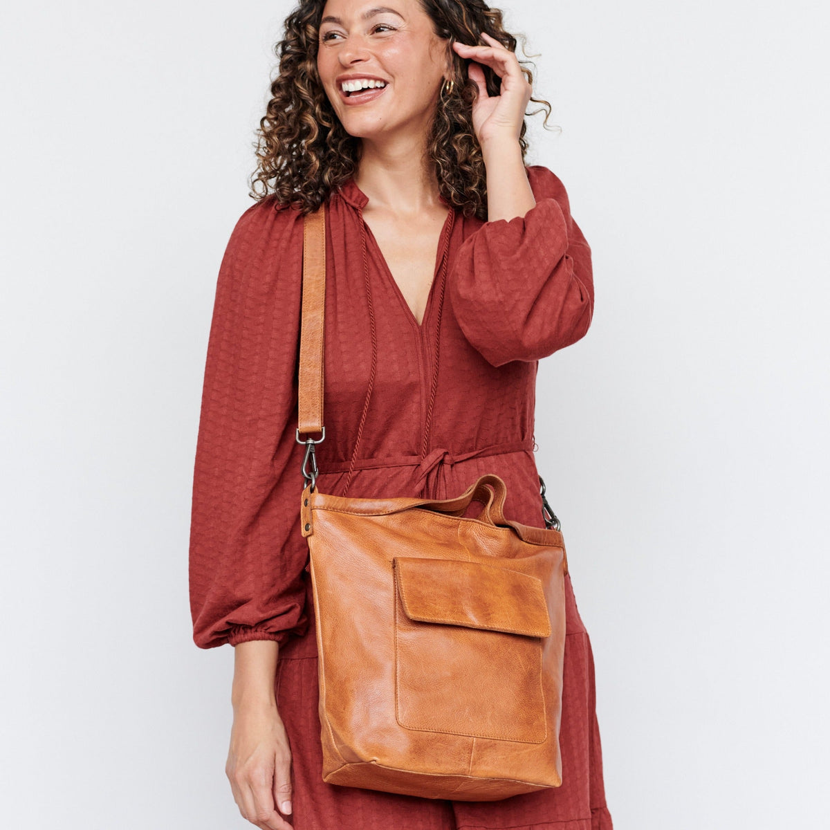 Bianca Leather Crossbody Bag