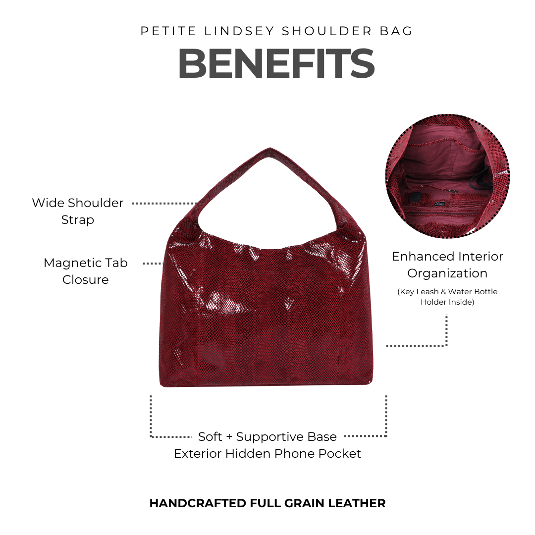 Petite Lindsey Leather Shoulder Bag