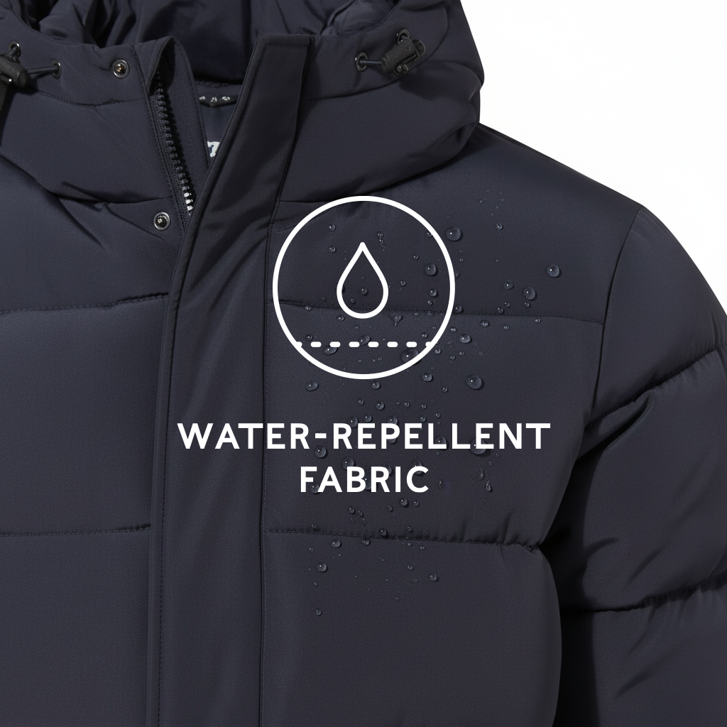 Langrick Mens Long Insulated Jacket - Dark Indigo